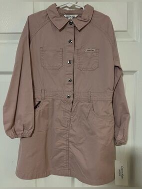 Calvin Klein Little Girl Jeans Mauve Utility Jacket